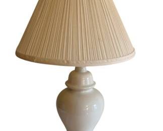 138 - Ceramic Lamp - 23" Tall (Description): Used as-is electric/electronic/mechanical  item - no guarantee all components, untested.