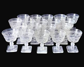 410 - 19 Imperial Cape Cod Sherbets (Description): 5" Tall