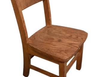 3018 - Child's Wood Chair - 13 x 13 x 24
