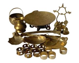 452 - Lot of Assorted Brass Items