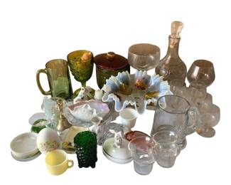 961 - Lot of Assorted Glass Decor & More