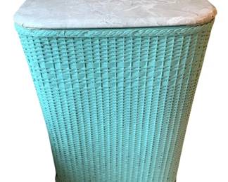 2 - Wicker Hamper - 19 x 28 x 12