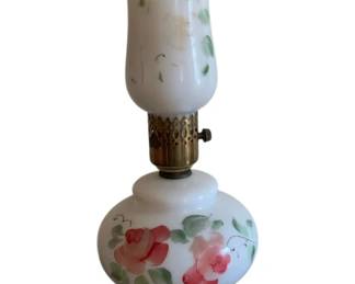 89 - Vintage Lamp - 14" Tall (Description): Used as is electric/electronic/mechanical  item. No guarantee all components, untested