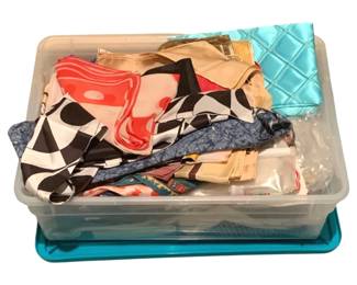 72 - Tote of Assorted Scarves