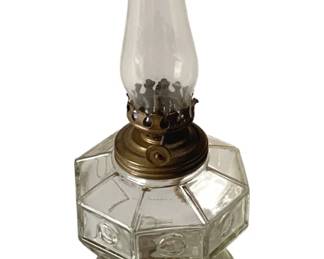 210 - Miniature Oil Lamp - 7" Tall