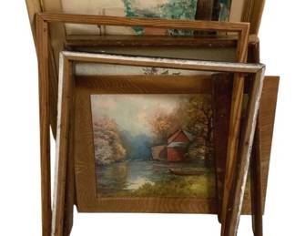 3142 - Lot of Assorted Pictures & Frames