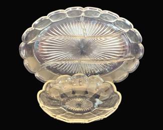 743 - 2 Heisey Colonial Trays