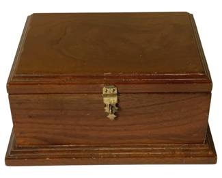 467 - Wood Storage Box - 10 x 8 x 5