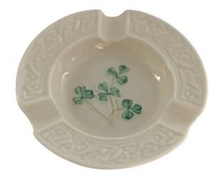 633 - Belleek Ashtray - 4.5" Round