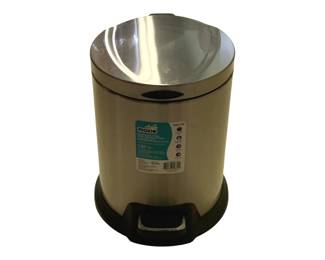 438 - Flip Top Metal Trash Can - 8 x 11