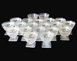 391 - 20 Imperial Cape Cod Sherbets - 3.5" Tall