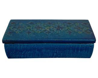 997 - Ceramic Trinket Box - 9 x 5 x 5