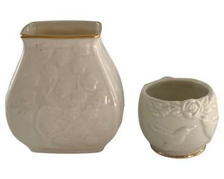 626 - 2 Lenox Vases - 4", 2" Tall