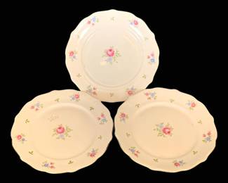 1039 - 3 Forest China Plates - 7" Round
