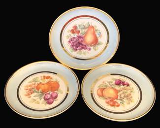 768 - 3 Hyalyn Plates - 8 1/4" Round