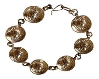 354 - Sterling Charm Bracelet - 7" Long