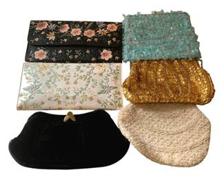 78 - 6 Vintage Clutch Purses