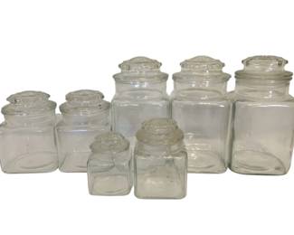 948 - 7 Glass Canister Set