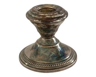548 - Sterling Weighted Candleholder - 2.5" Tall