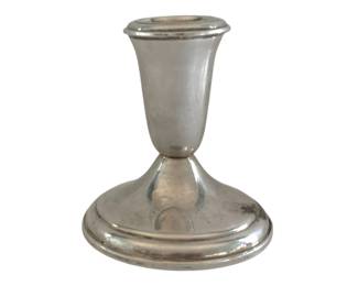 547 - Sterling Weighted Candleholder - 3.5" Tall