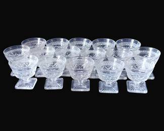 408 - 16 Imperial Cape Cod Sherbets (Description): 4" Tall