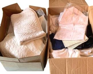 65 - Box of Assorted Linens & More