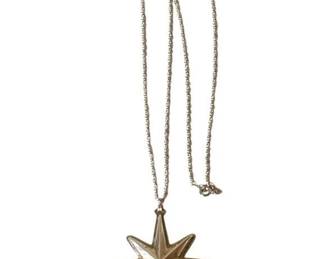 358 - Reed & Barton Sterling Christmas Star (Description): w/ Necklace