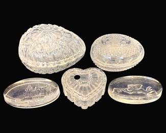 810 - 5 Assorted Glass Items