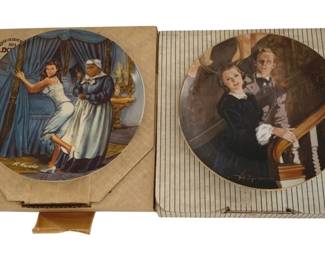 585 - 2 Gone with the Wind Plates - 8.5" Round