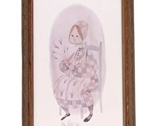 2046 - P Buckley Moss Print Signed/# - 9 x 6