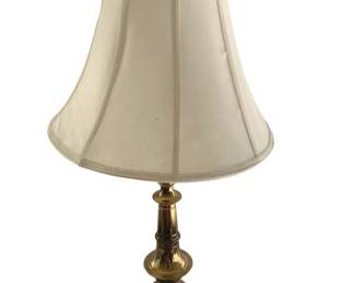 562 - Brass Lamp - 34" Tall (Description): Used as is electric/electronic/mechanical  item. No guarantee all components, untested.