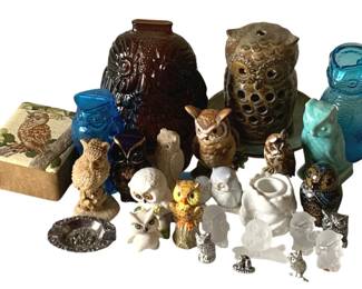 233 - Lot of Assorted Owl Figurines