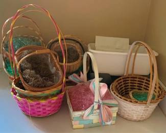 3026 - Lot of Assorted Easter Baskets & More