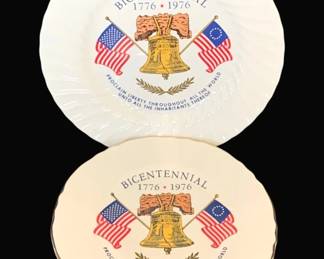 767 - 2 Bicentennial Plates - 9", 10" Round