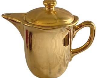 571 - Warranted 22K Gold Overlay Tea Pot