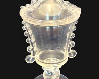 667 - Heisey Lariat Candy Dish - 12" Tall