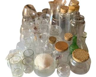 962 - Lot of Assorted Glassware, Jars & More