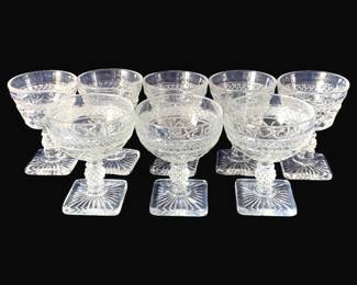414 - 8 Imperial Cape Cod Stemware (Description): 5" Tall
