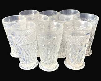 415 - 10 Imperial Cape Cod Flat & Flared Tumblers (Description): 4.5" Tall