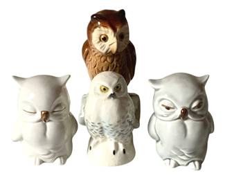 235 - 4 Goebel Owl Figurines