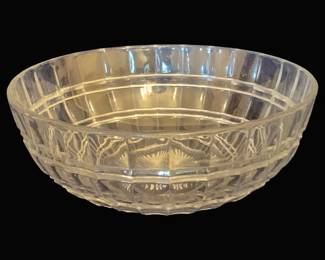699 - Heisey Ribbed Panel Glass Bowl - 9.5" Round