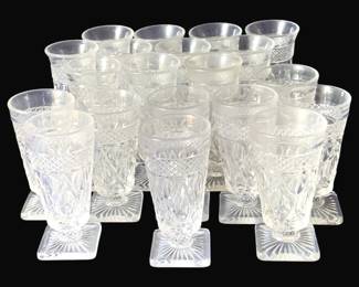 421 - 20 Imperial Cape Cod Iced Tea Glasses (Description): 5" Tall