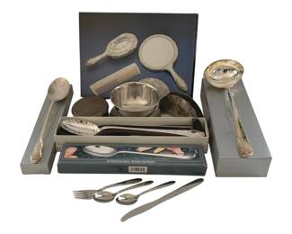 536 - Lot of Silver Plated Utensils & More