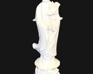 680 - Ceramic Oriental Statue - 16" Tall