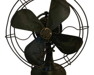 955 - Vintage GE Fan - 15 x 12 (Description): Used as is electric/electronic/mechanical  item. No guarantee all components, untested.