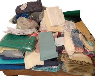 3118 - Lot of Assorted Fabrics & More
