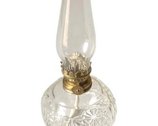211 - Miniature Oil Lamp - 9" Tall
