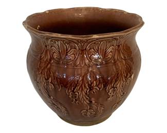 1014 - Art Pottery Planter - As is - 10.5 x 10