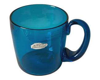 444 - Blenko Glass Mug - 4.5" Tall