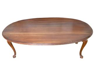 576 - Drop Side Queen Anne Coffee Table (Description): 32 x 49 x 17